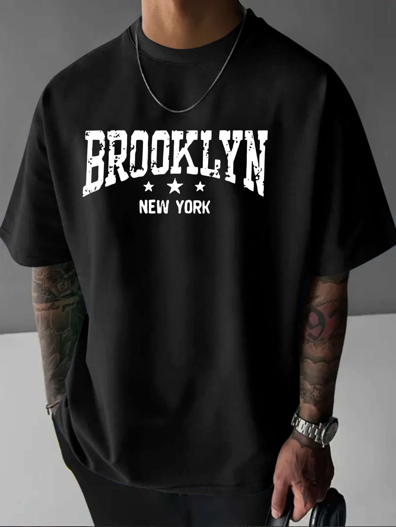 Men'S Fashion New York - Heren 100% puur katoen modieus casual