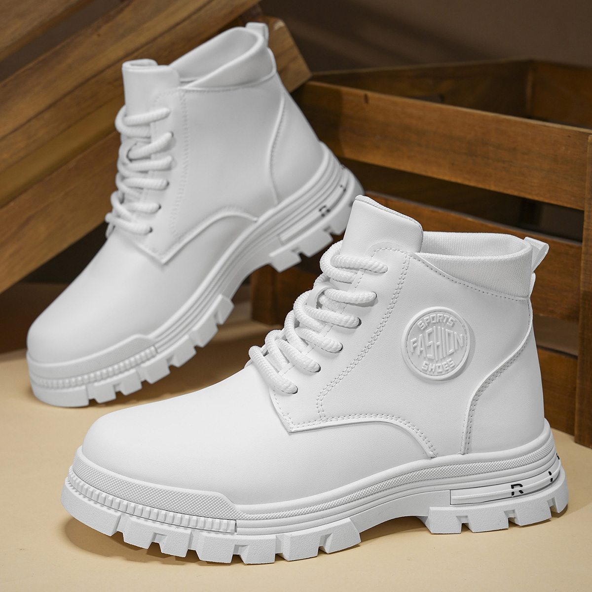 Heren Modieuze witte motorlaar - Men'S Fashion News recensie en prijs
