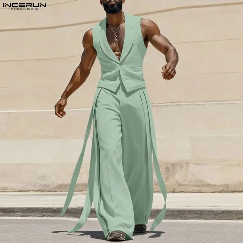 INCERUN Herensets Effen Kleur  - Mens Fashion Summer recensie en prijs