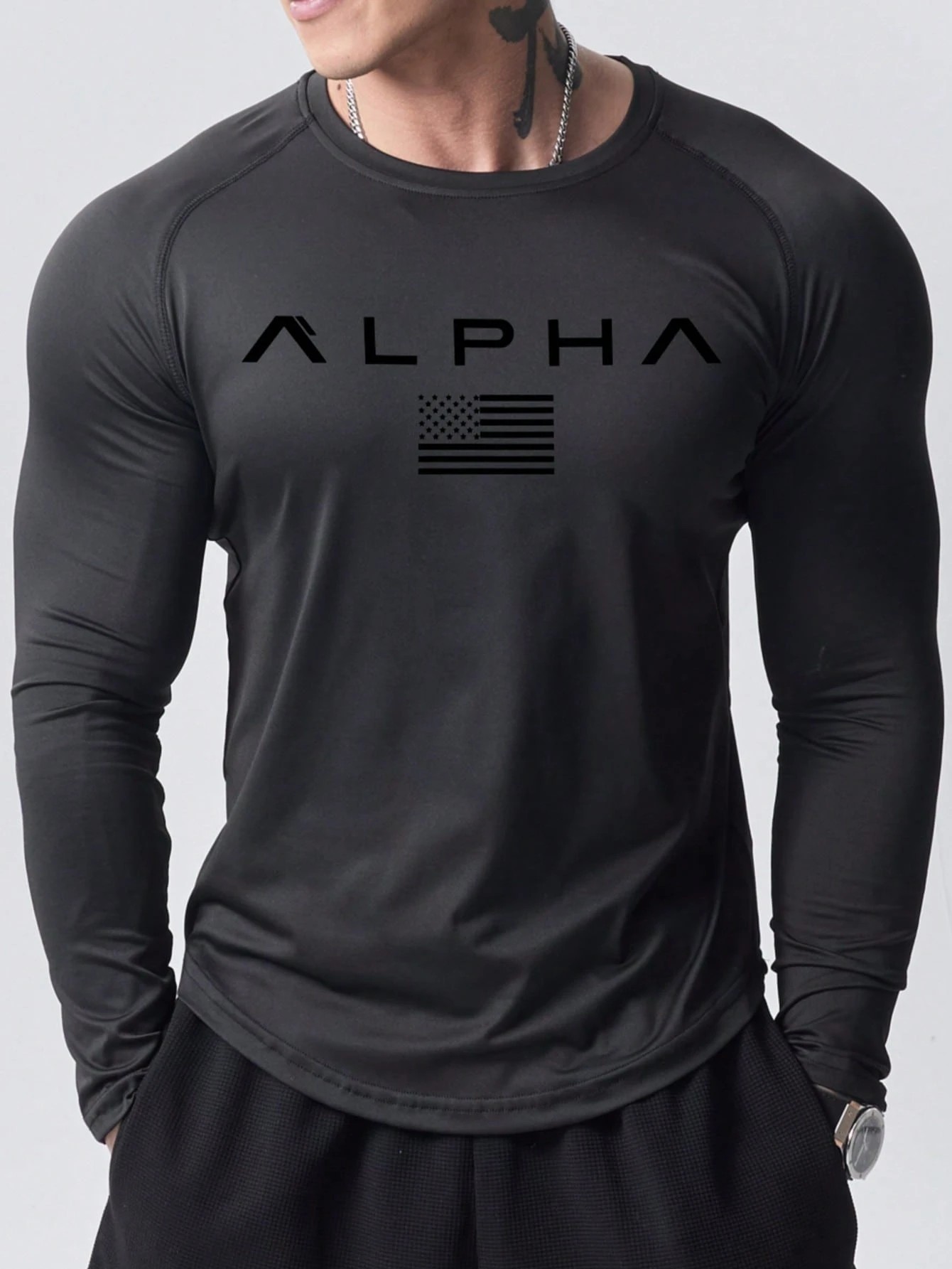Nieuw heren T-shirt met lange  - Mens Fashion Clothes recensie en prijs