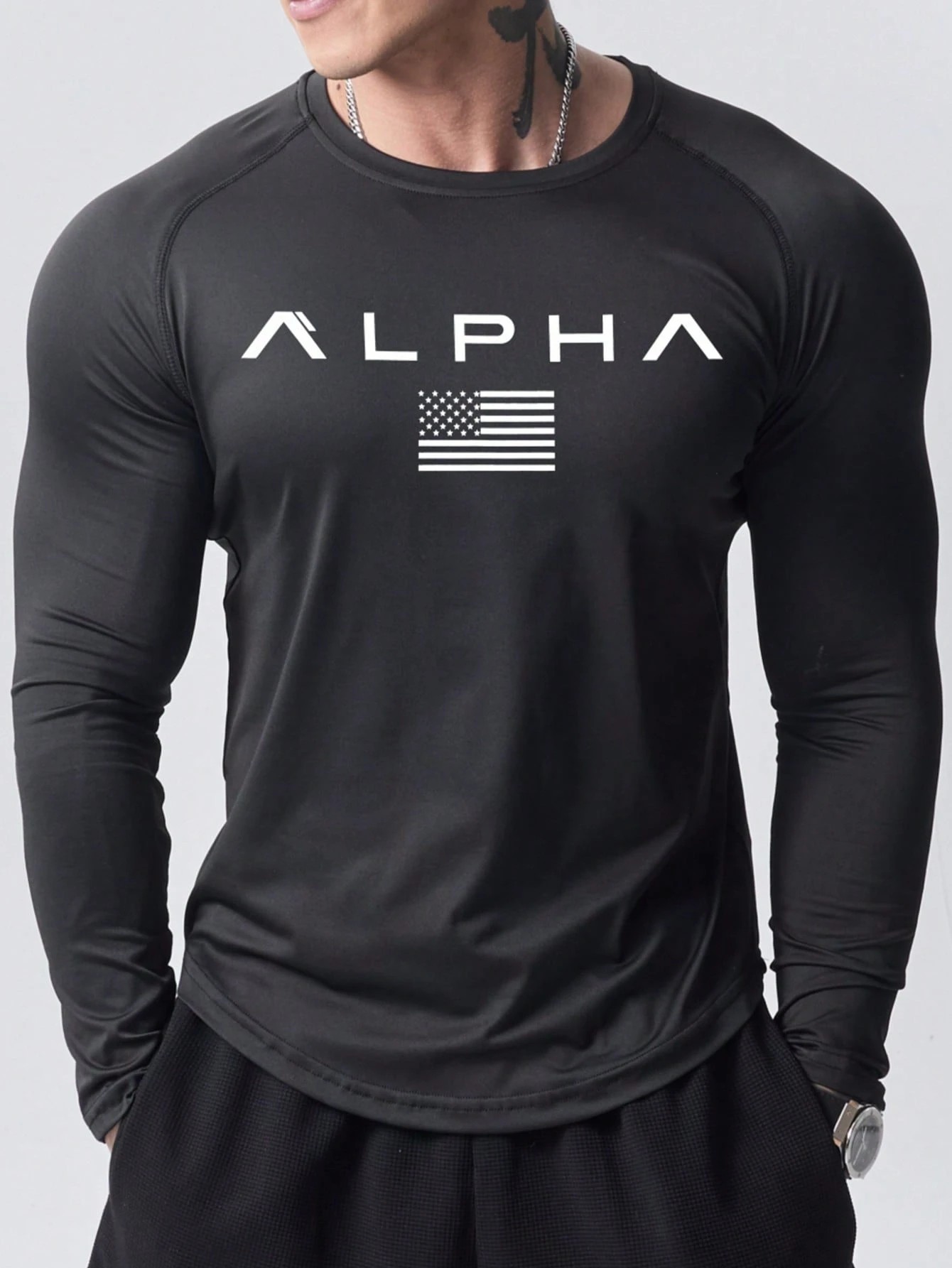 Nieuw heren T-shirt met lange  - Mens Fashion Clothes recensie en prijs