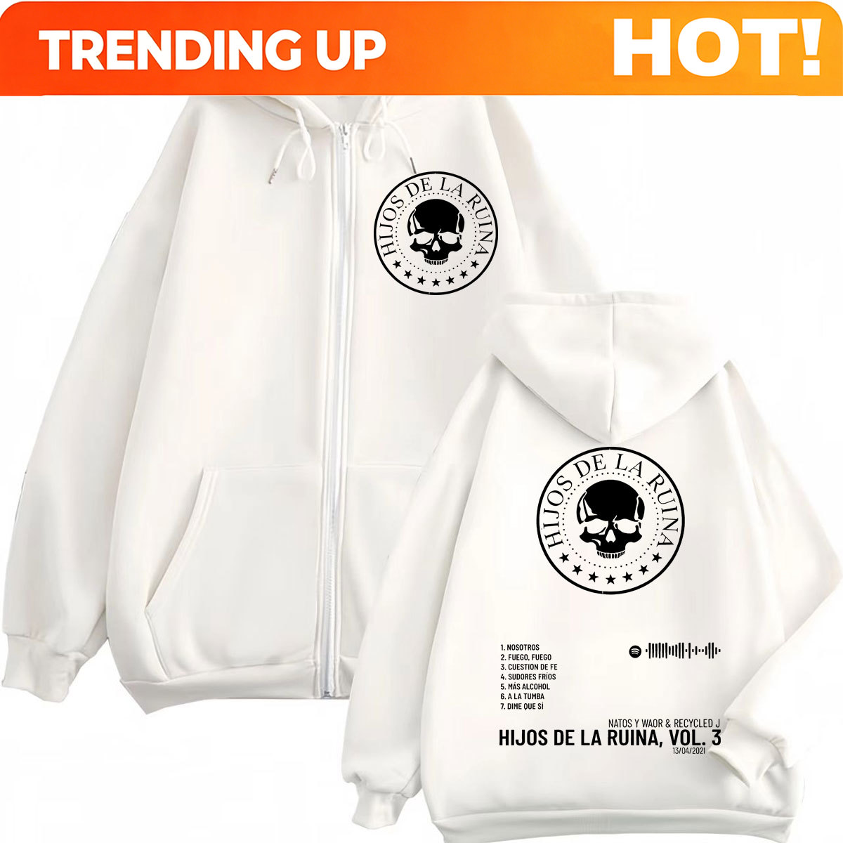Rap Duo Natos Y Waor Hijos De  - Mens Fashion Zip Up Hoodies recensie en prijs