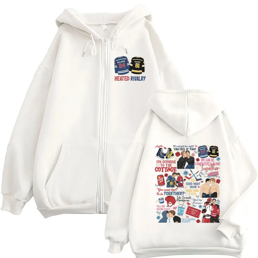Verwarmde Hoodie met Rivalry P - Mens Fashion Zip Up Hoodies recensie en prijs